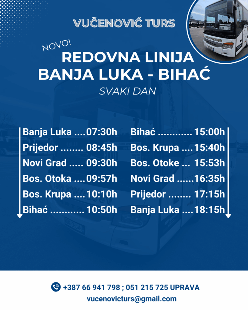 Redovna linija do Bihaća